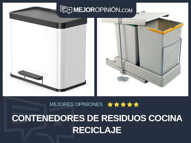 Contenedores de residuos Cocina Reciclaje