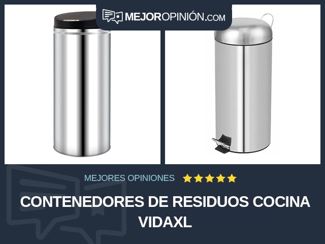 Contenedores de residuos Cocina vidaXL