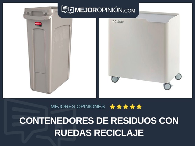 Contenedores de residuos Con ruedas Reciclaje