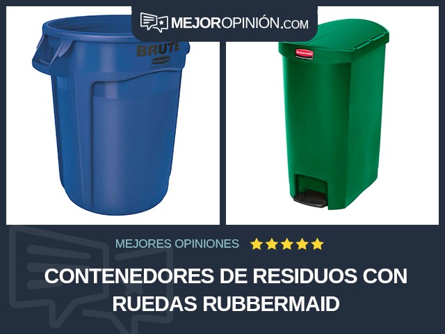 Contenedores de residuos Con ruedas Rubbermaid