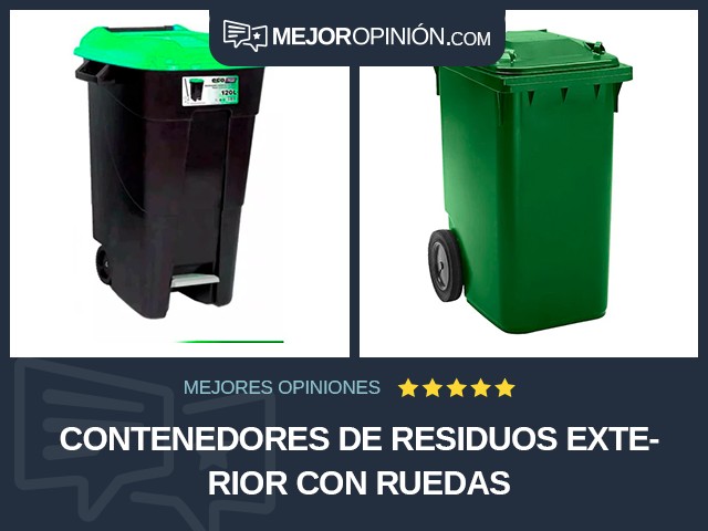 Contenedores de residuos Exterior Con ruedas