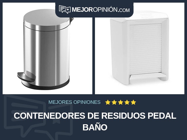 Contenedores de residuos Pedal Baño