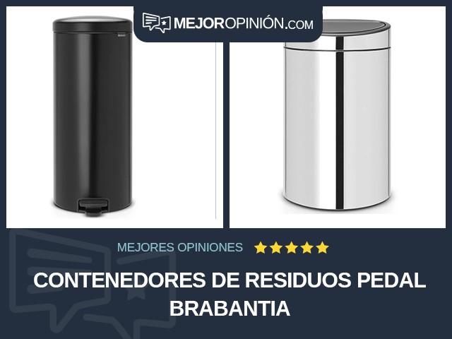 Contenedores de residuos Pedal Brabantia