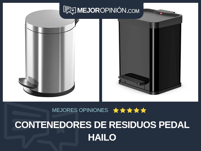 Contenedores de residuos Pedal Hailo