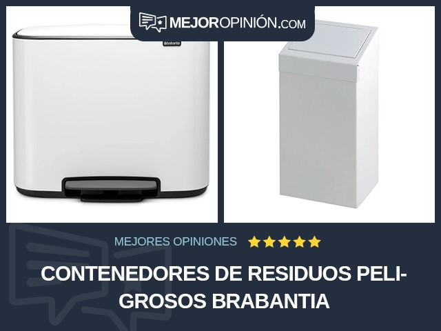 Contenedores de residuos peligrosos Brabantia