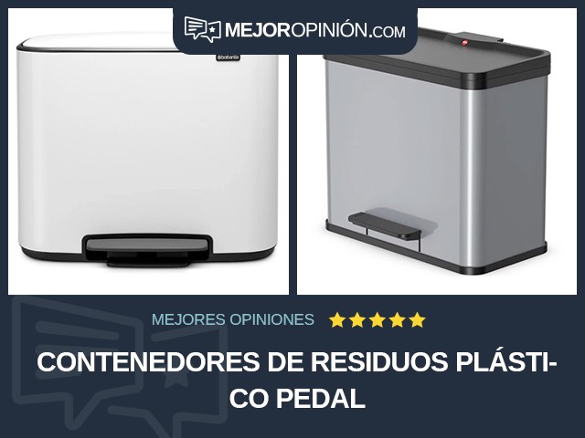 Contenedores de residuos Plástico Pedal