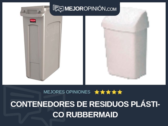 Contenedores de residuos Plástico Rubbermaid