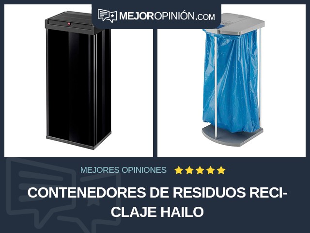 Contenedores de residuos Reciclaje Hailo