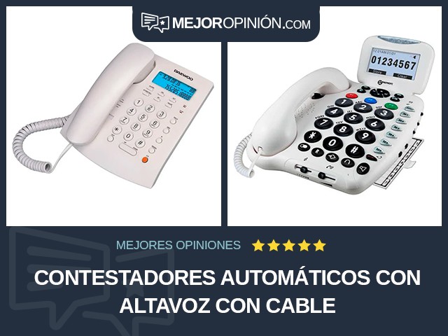 Contestadores automáticos Con altavoz Con cable