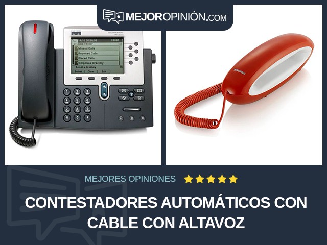 Contestadores automáticos Con cable Con altavoz