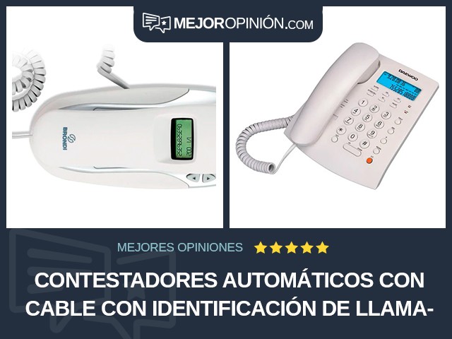 Contestadores automáticos Con cable Con identificación de llamadas