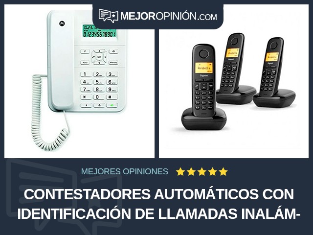 Contestadores automáticos Con identificación de llamadas Inalámbrico