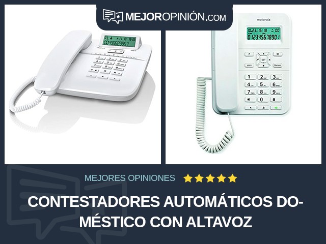 Contestadores automáticos Doméstico Con altavoz