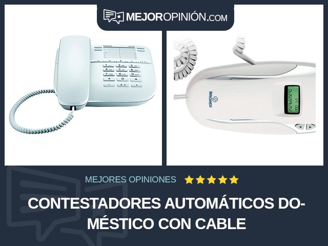 Contestadores automáticos Doméstico Con cable