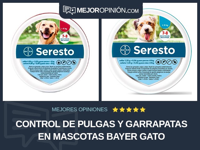 Control de pulgas y garrapatas en mascotas Bayer Gato