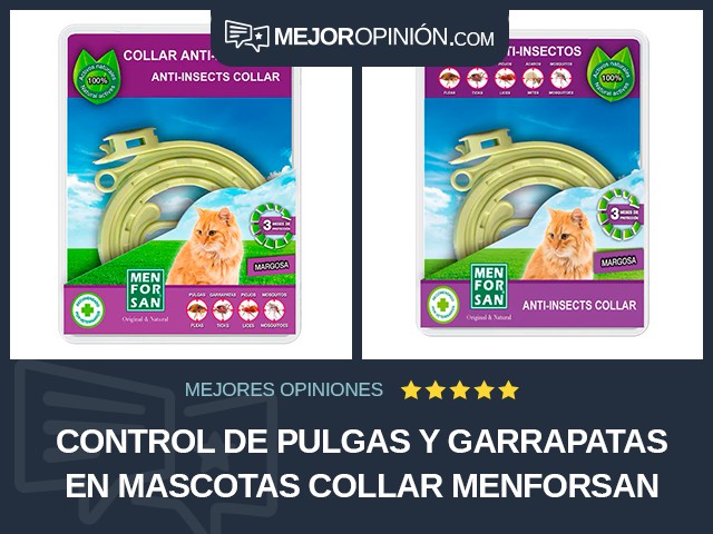 Control de pulgas y garrapatas en mascotas Collar Menforsan