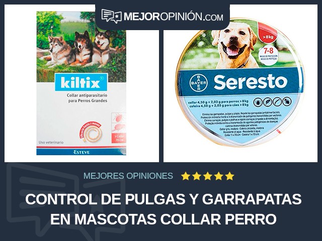 Control de pulgas y garrapatas en mascotas Collar Perro