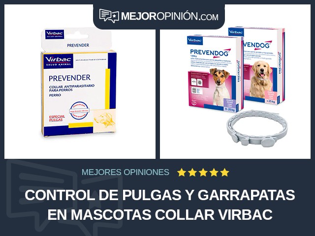 Control de pulgas y garrapatas en mascotas Collar Virbac