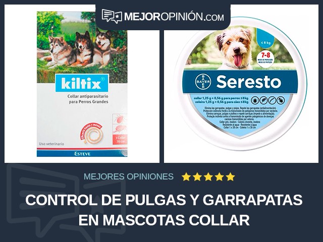 Control de pulgas y garrapatas en mascotas Collar