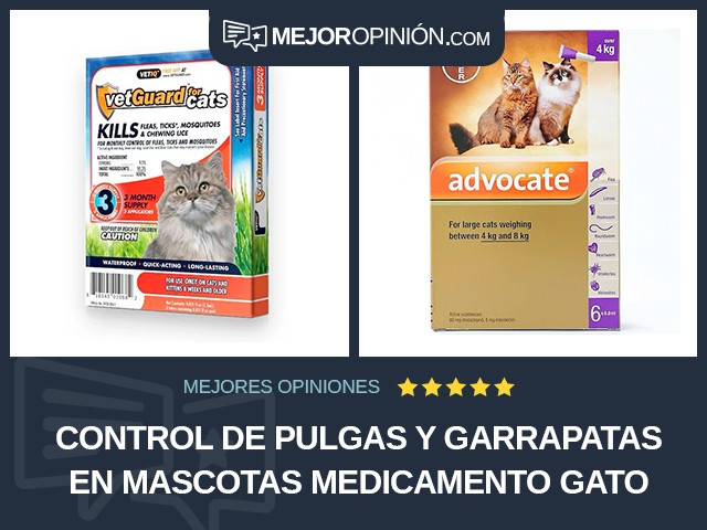 Control de pulgas y garrapatas en mascotas Medicamento Gato