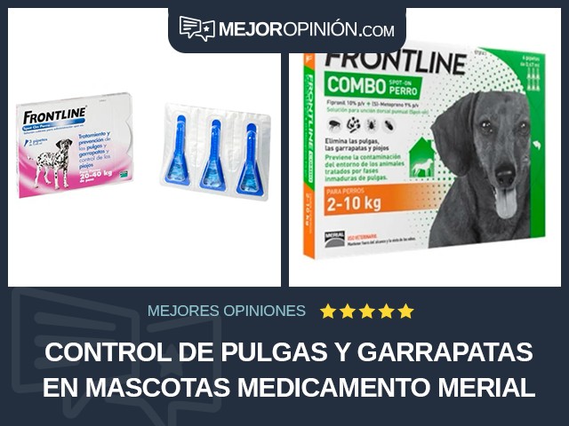 Control de pulgas y garrapatas en mascotas Medicamento Merial