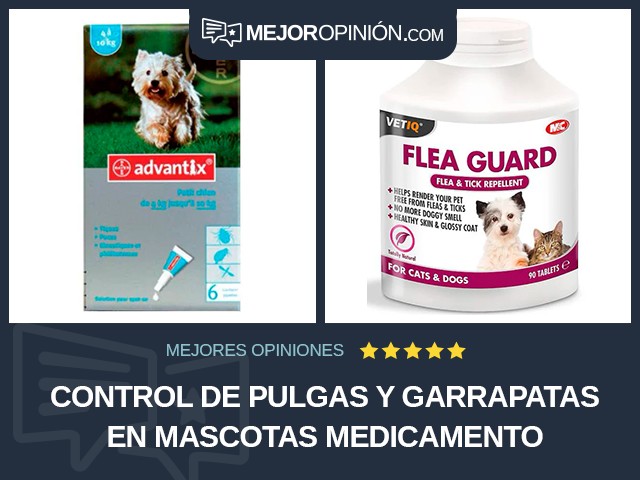 Control de pulgas y garrapatas en mascotas Medicamento