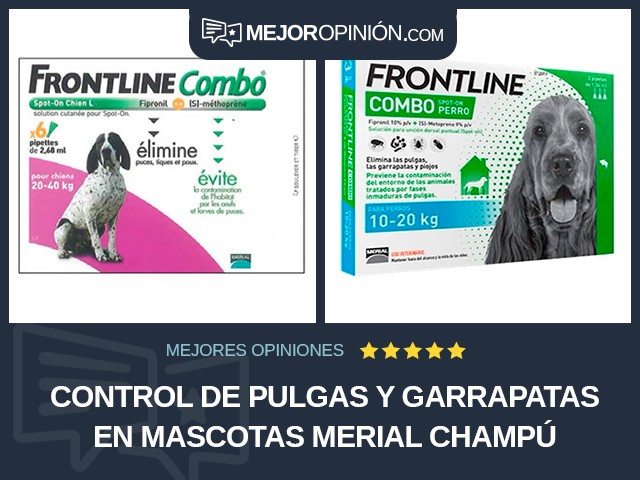 Control de pulgas y garrapatas en mascotas Merial Champú