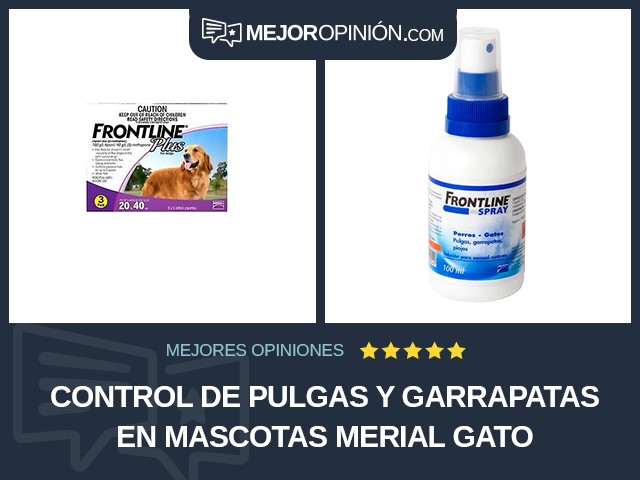 Control de pulgas y garrapatas en mascotas Merial Gato