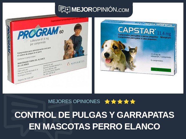 Control de pulgas y garrapatas en mascotas Perro Elanco