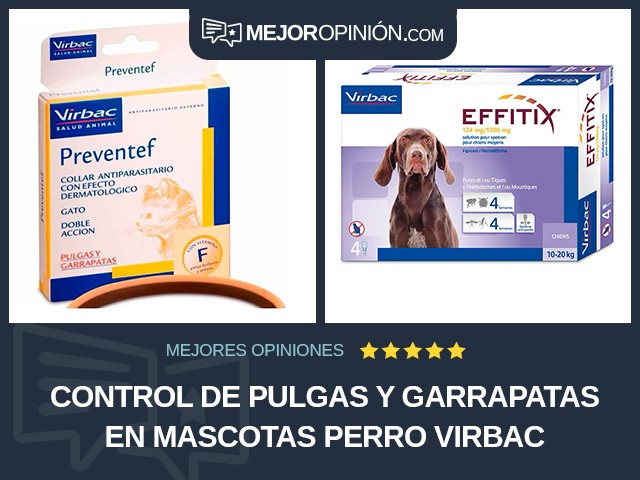 Control de pulgas y garrapatas en mascotas Perro Virbac
