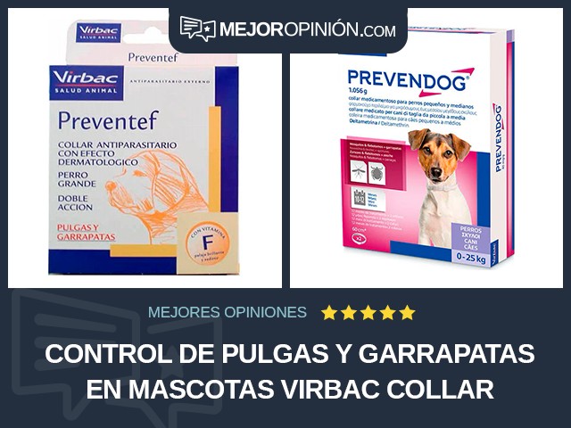 Control de pulgas y garrapatas en mascotas Virbac Collar