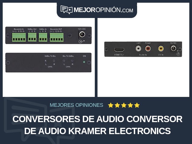 Conversores de audio Conversor de audio Kramer Electronics