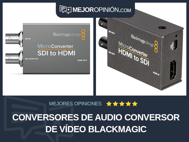 Conversores de audio Conversor de vídeo Blackmagic