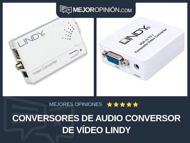 Conversores de audio Conversor de vídeo LINDY