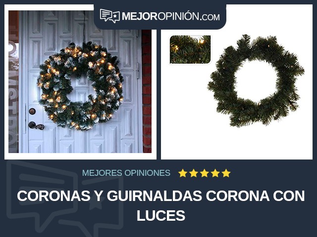 Coronas y guirnaldas Corona Con luces