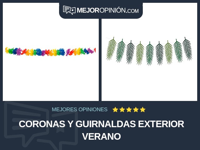 Coronas y guirnaldas Exterior Verano