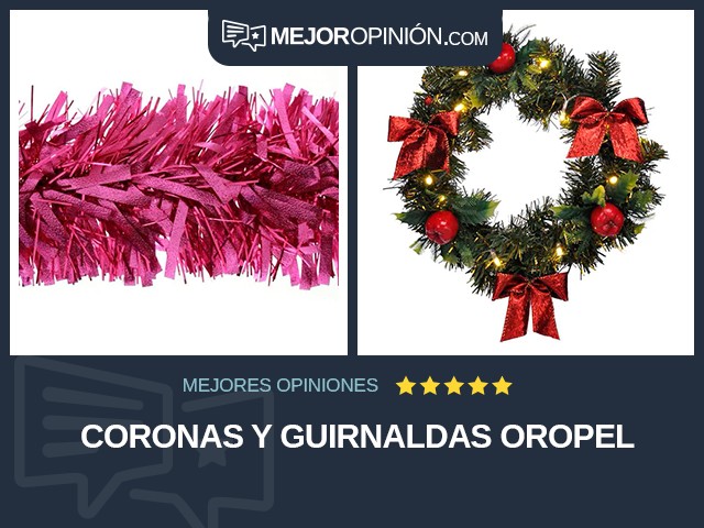 Coronas y guirnaldas Oropel