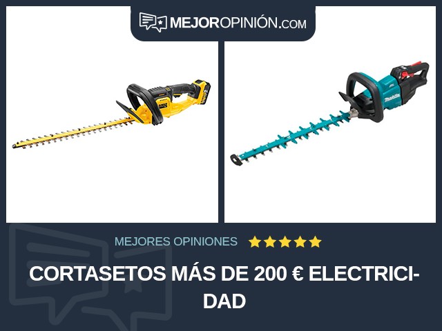 Cortasetos Más de 200 € Electricidad