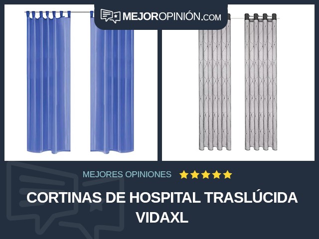 Cortinas de hospital Traslúcida vidaXL