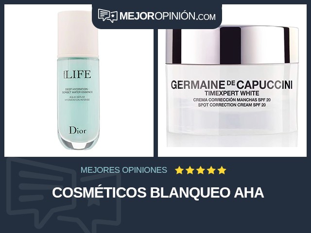 Cosméticos Blanqueo AHA