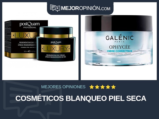 Cosméticos Blanqueo Piel seca