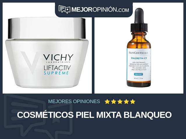 Cosméticos Piel mixta Blanqueo