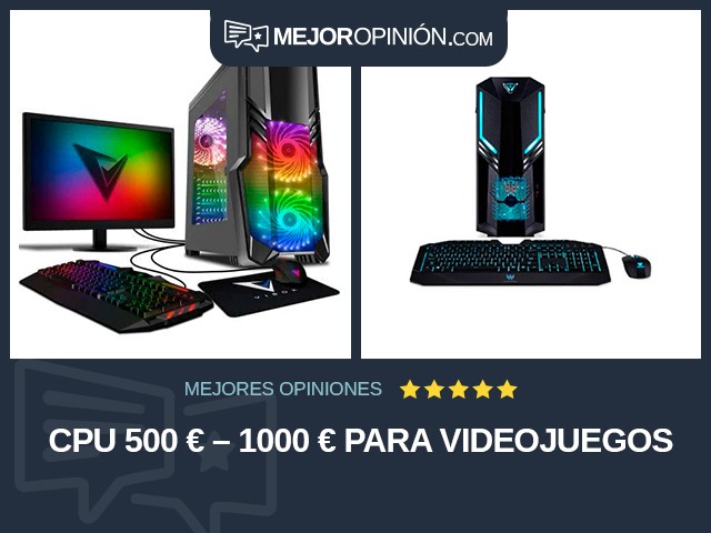 CPU 500 € – 1000 € Para videojuegos