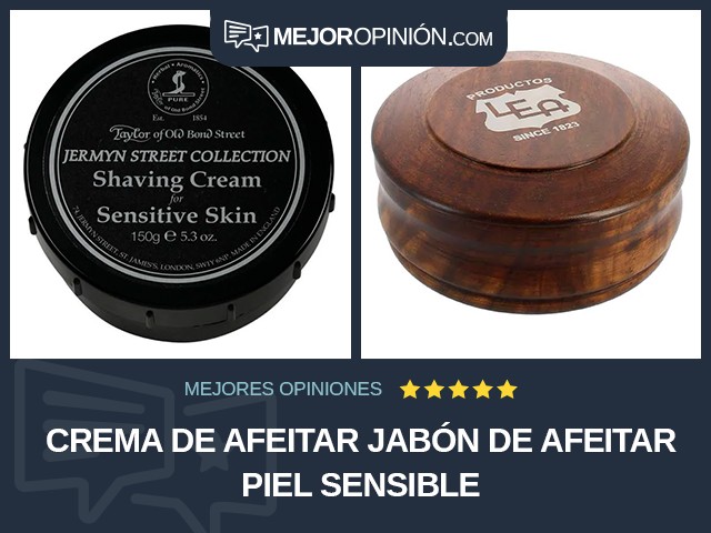 Crema de afeitar Jabón de afeitar Piel sensible