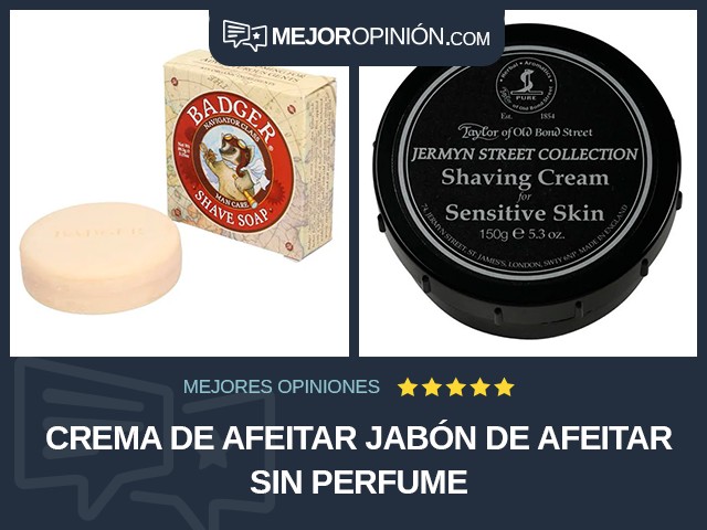 Crema de afeitar Jabón de afeitar Sin perfume