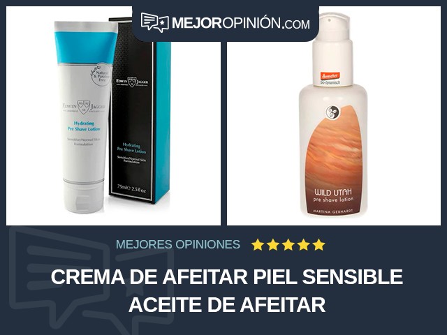 Crema de afeitar Piel sensible Aceite de afeitar