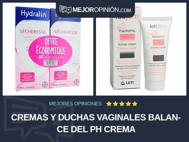 Cremas y duchas vaginales Balance del pH Crema