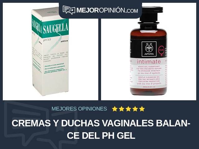 Cremas y duchas vaginales Balance del pH Gel