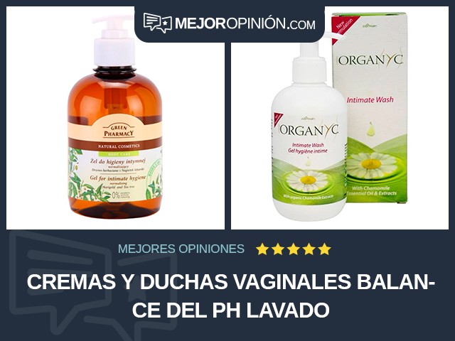 Cremas y duchas vaginales Balance del pH Lavado