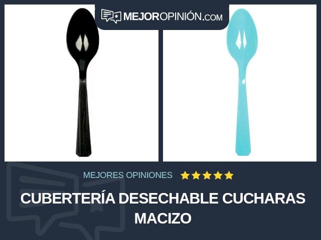 Cubertería desechable Cucharas Macizo